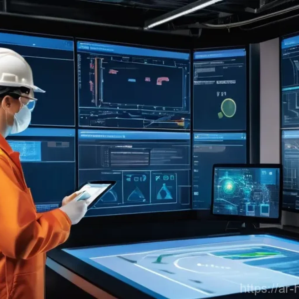 위험물관리사와 위험물안전관리자의 협업 사례 - **Prompt:** A diverse team of hazardous materials experts, both men and women, dressed in profession...