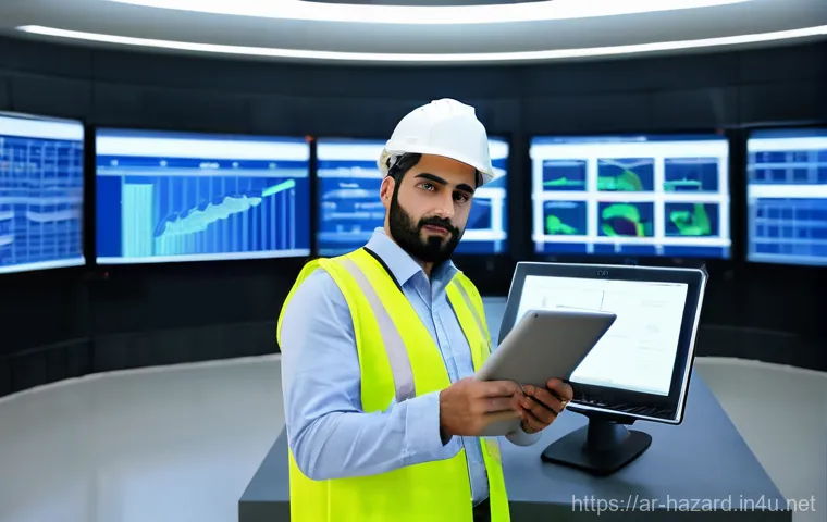 위험물관리사 경력 개발 성공 사례 - **Prompt: The Visionary Safety Engineer**
A highly detailed, professional, and inspiring image o...