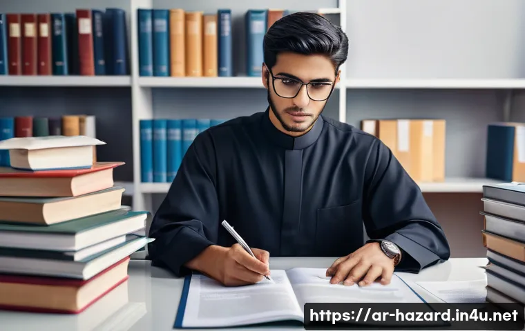 위험물관리사 시험 합격률 분석 - **Prompt:** A focused and determined young professional, with features that could be found in the Ar...